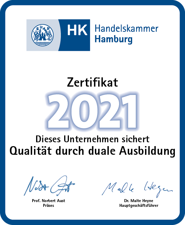Handelskammer Zertifikat 2021